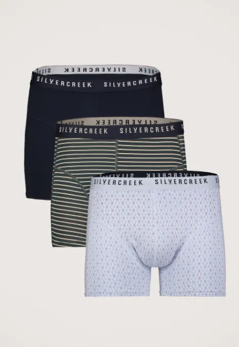 Accessoires | Boxershorts*Silvercreek 3-pack Moss Boxershorts